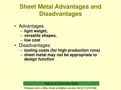 manufacturing sheet metal|disadvantages of sheet metal.